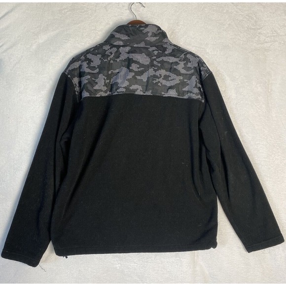 New Balance Black Fleece Full Zip Jacket Men's Size L Camo Print - Picture 5 of 11